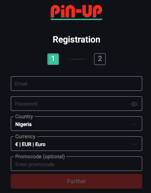 Pin Up NG Registration